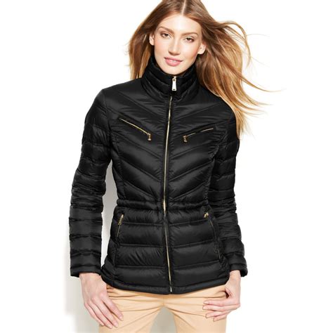 michael michael kors down packable puffer coat|Michael Kors ultra lightweight down.